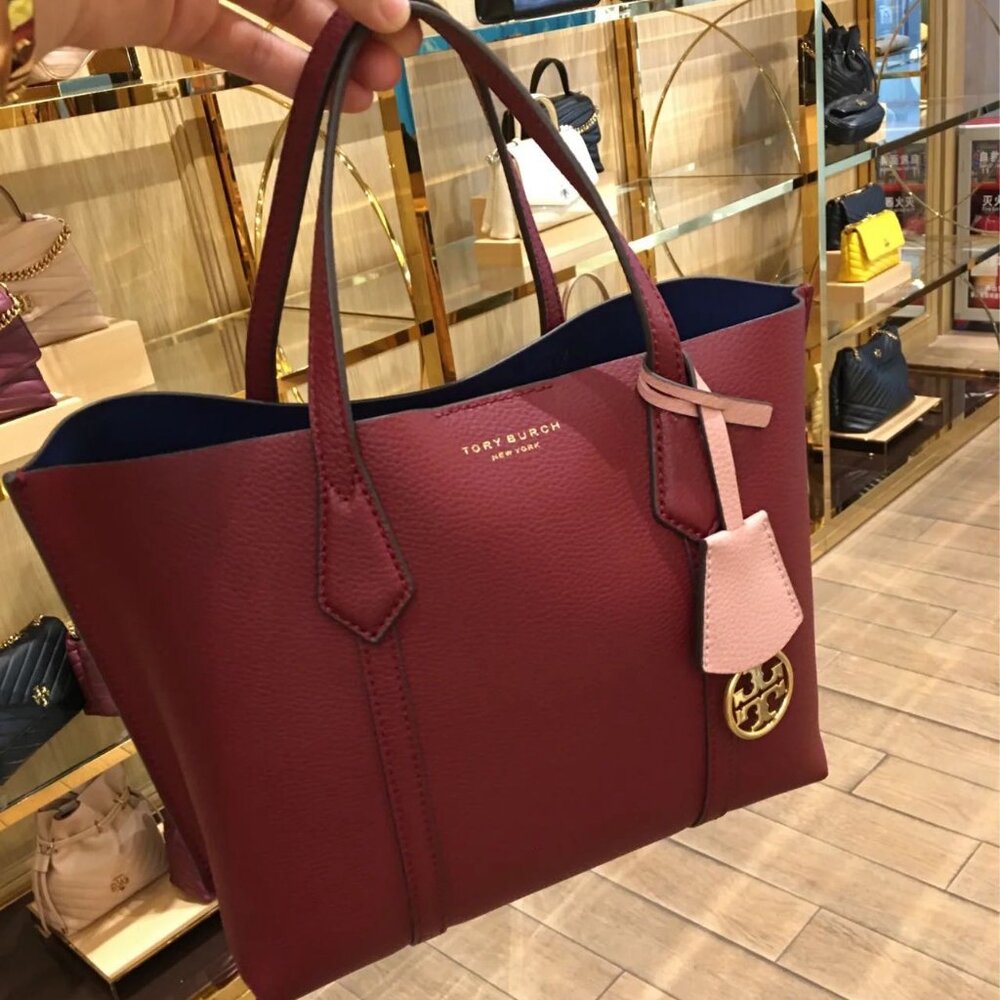 Tory Burch Perry Small Triple-Compartment Tote Bag